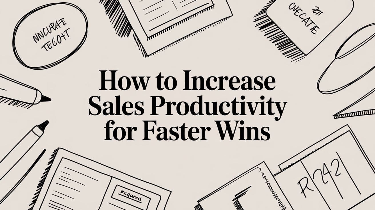 How to Increase Sales Productivity for Faster Wins